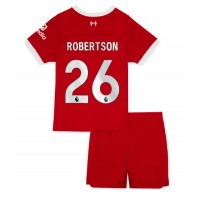 Stroje piłkarskie Liverpool Andrew Robertson #26 Koszulka Podstawowej dla dzieci 2023-24 Krótki Rękaw (+ szorty)